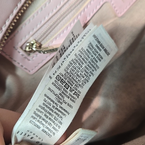 Ted Baker Women Pink& Tan Tote Bag Summer Espadrille Purse - Picture 13 of 15